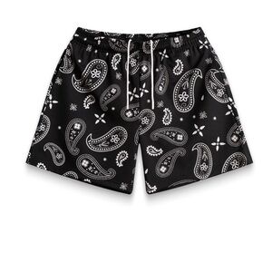 Bravest Studios BLACK PAISLEY V3 SHORTS New Without Tags Original Bag Mens Small